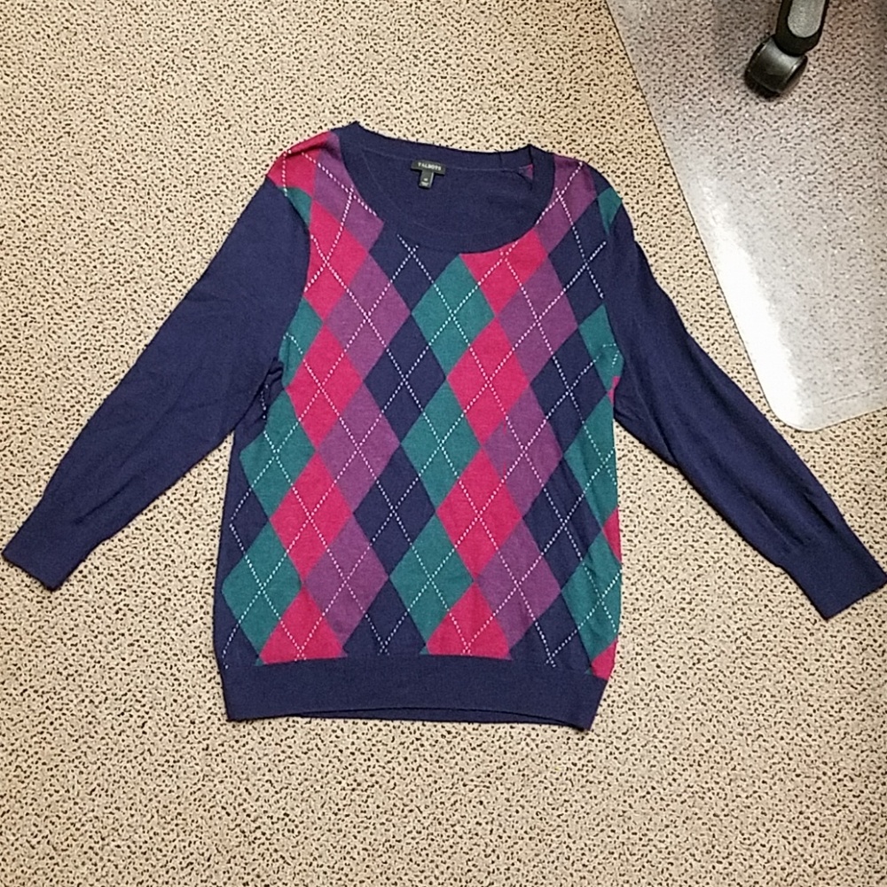 Talbots Three Three-Quarter-Length Sweater.